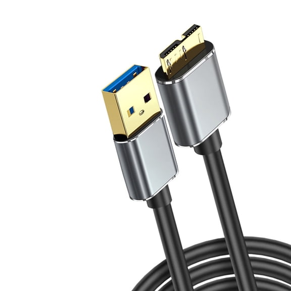 USB3.0 MicroB Data Cable With Reinforced Connector For External Storage And Cameras