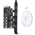 thumbnail image 1 of USB3.0 PCIE Card 2*USB-A 2*USB-C PCI Express Extension Card USB3.2 GEN1 5Gbps TAPDRA Spare Part, 1 of 4
