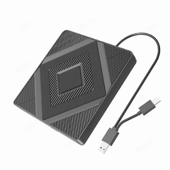 USB3.0 Type C Armor Pattern External Optical Drive CD DVD RW Burner Recorder Portable CD Player ,Easy to Use