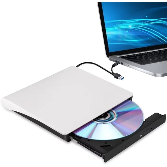 USB3.0 Type-c External CD DVD RW Drive Burner Portable DVD Player Reader Optical Drives For Laptop PC Windows11 10 Mac Linux OS