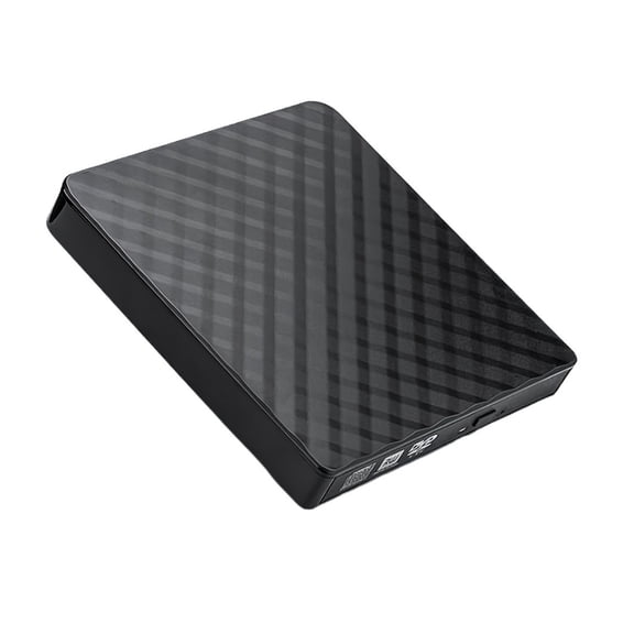 USB3.0 & USB-C External CD DVD Drive High-Speed Data Transfer Optical Drive Capability for Laptops - Portable & Quiet