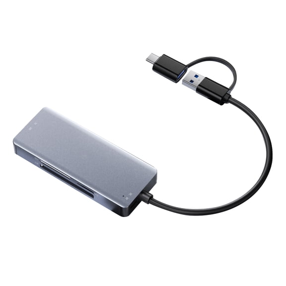 USB3.0/USB C Memory Card Reader 5 in 1 MS USB3.0 Flashing Card Drives Adapter Writer Aluminum Card Adapter for Phone