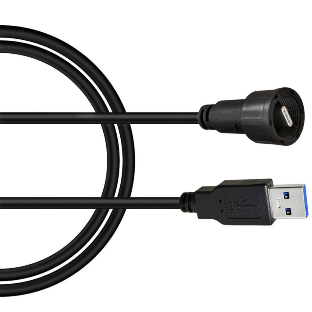 USB3.0 USB2.0 Male to Type C Male Cable with Threaded Designing and ...
