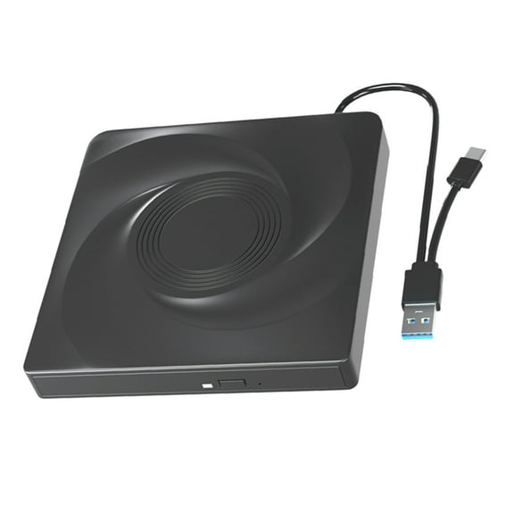USB3.0 and USB C 2 Interfaces Portable DVDs Burners Drives, Fast Speed Data Transfer External Optical Drives for Desktop