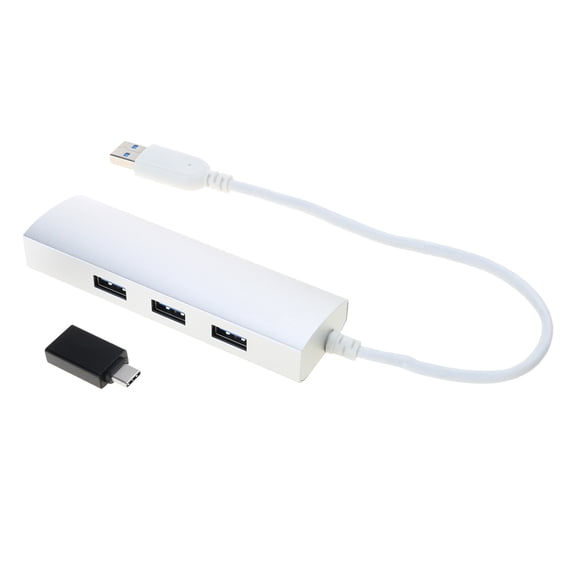 USB3.0 to Ethernet Adapters 3 Port USB3.0 Hub with 1 Gigabits Ethernet Port Laptops Networking Adapters Expander