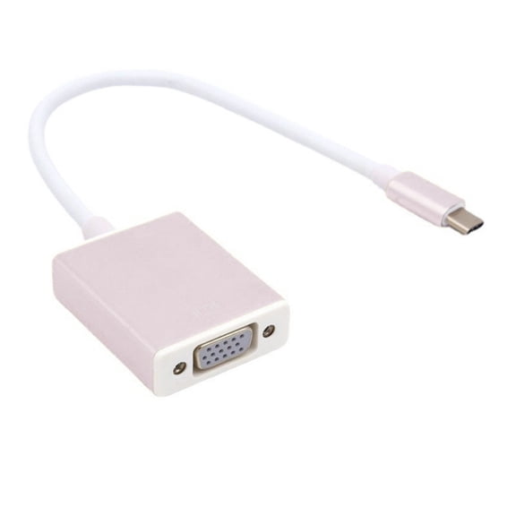 USB3.1 Type C to VGA Converter Cable Connection Adapter for Laptop Desktop to VGA Display Monitors or Projector