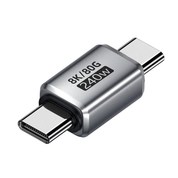 USB4 0 Aluminum Converter 80Gbps Speed PD240W Charging 8K60h Video Output Type C