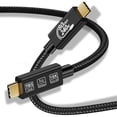 thumbnail image 1 of USB4.0 USB C Charging Cable Support 16K Video Transfer Cord 80Gbps Fast Speed Data Transfer, 240W Charging, 1 of 3