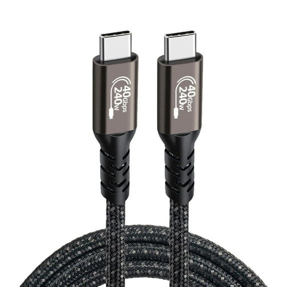 USB4 Cable, USB 4 Cable 1 6 3 3 ft, Supports 8K HD Display, 240W Fast Charging USB C Cable for Type C Laptop, Hub, Docking, and More