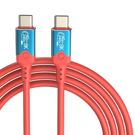 USB4 Extension Cable 240W 8K USB C 40Gbps Data Transmission Cable 8K@60Hz