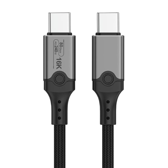USB5 Cable 80Gbps Data Transfer 240W USB C to USB C Cable Fast Charging 16K@60Hz USB5 Cable for Phone Laptop