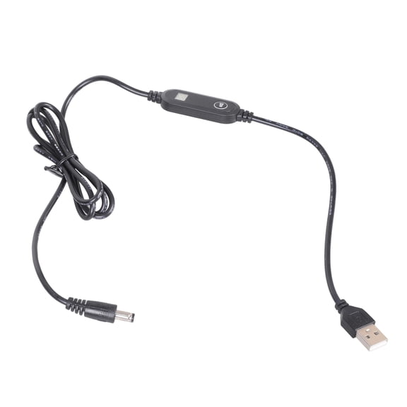 USB5V To DC5525 Power Cable USB Converter Adapter Cord With Screen Adjustable 5V 9V 12V For Electronic Device Fan Light