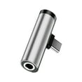 USBC To 3.5mm Type C Adapter. 2 In 1 Audio 3.5mm Adapter For Charging