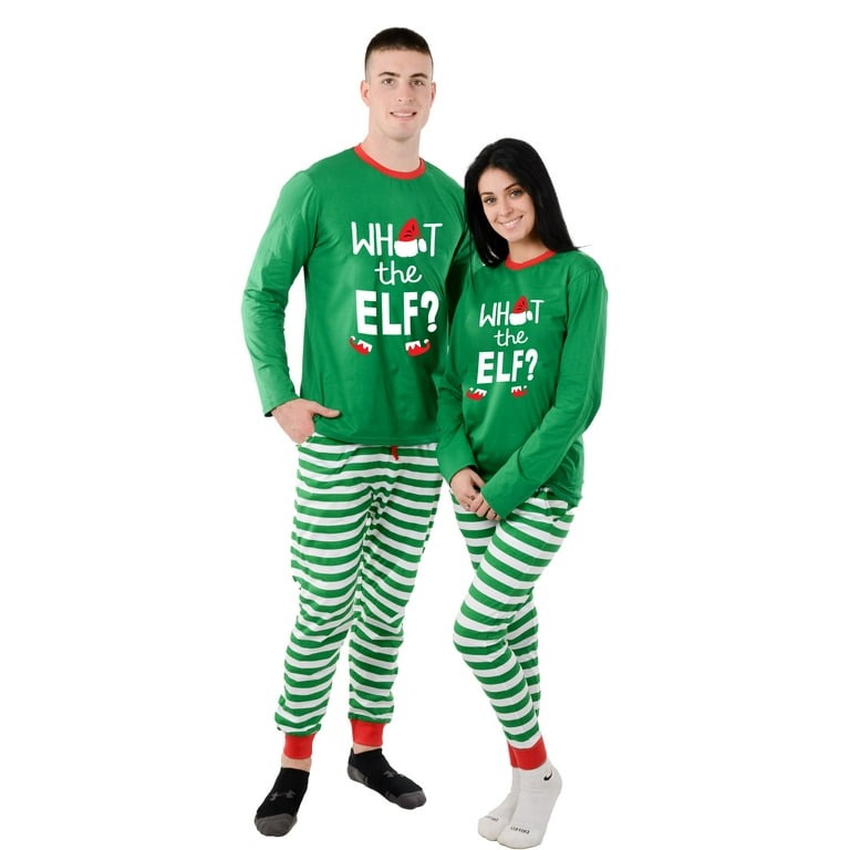 USBD Family Matching Christmas Pajamas Holiday PJs (ELF,Women,XL