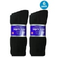 thumbnail image 1 of USBingoshop 6 Pairs Men's Cotton Crew Diabetic Socks, White/Gray/Black, 1 of 5