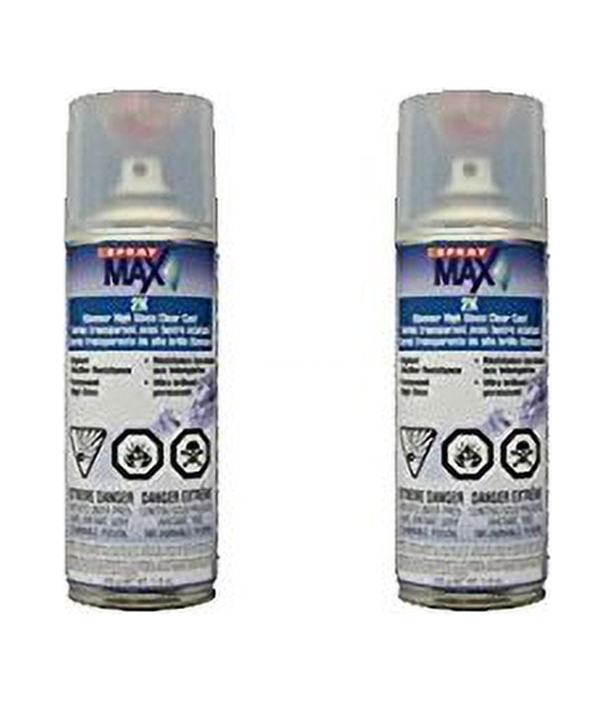Spraymax 2K Clear Coat Aerosol Spray Cans - 12 Pack - High Gloss Automotive  Clear Coat for Car Repair and New Paint Jobs - Two Stage Clear Coat 