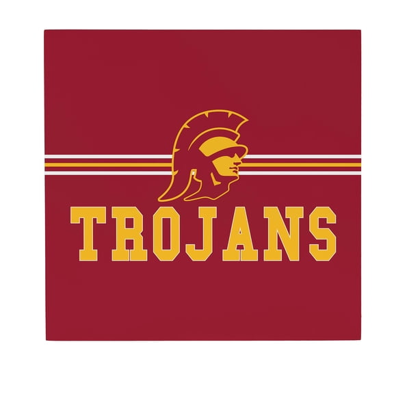 USC Trojans 12" x 12" Wood Wall Sign