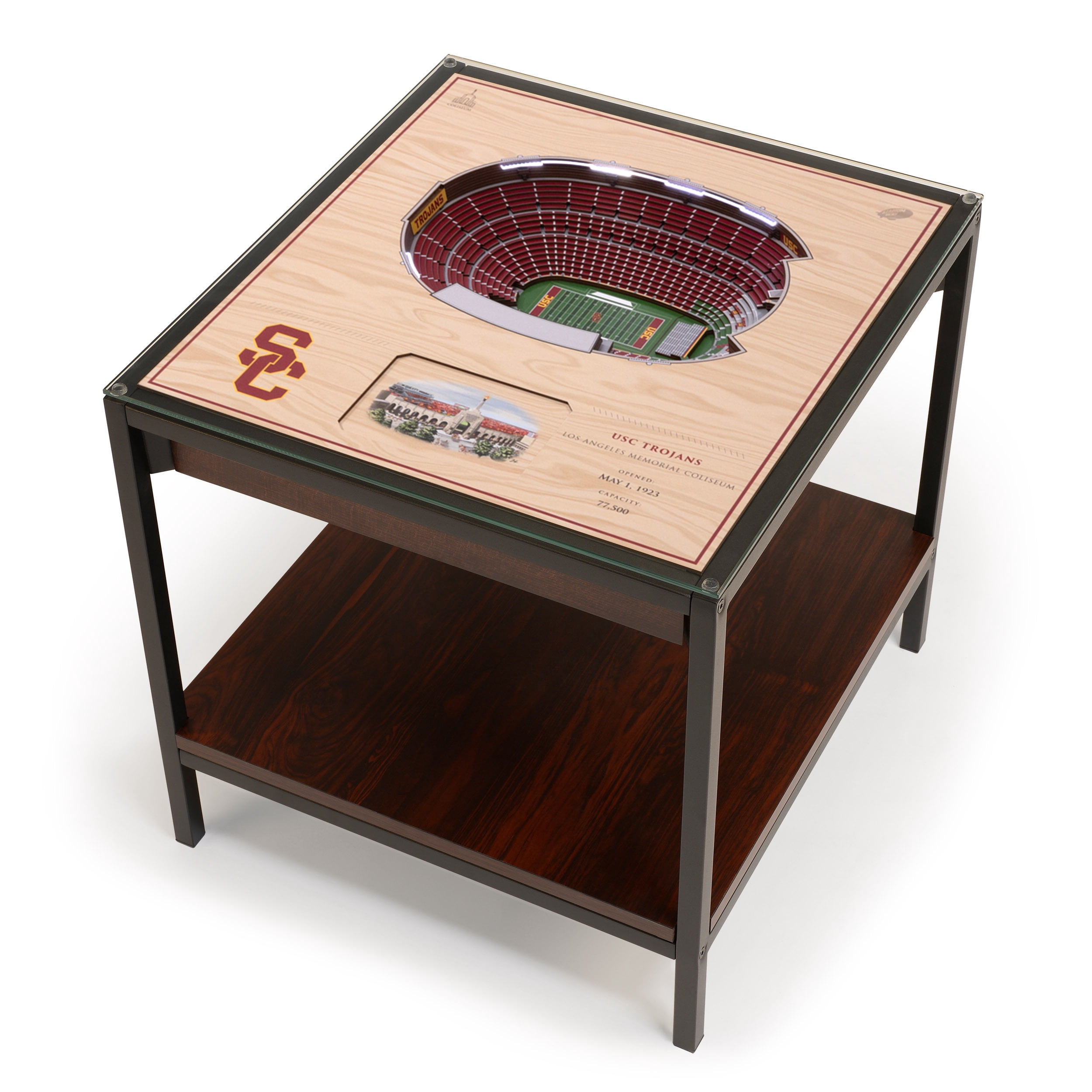 USC Trojans 25-Layer StadiumViews Lighted End Table