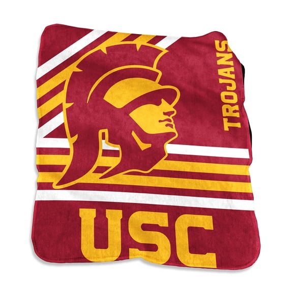 USC Trojans 50" x 60" Plush Raschel Throw Blanket