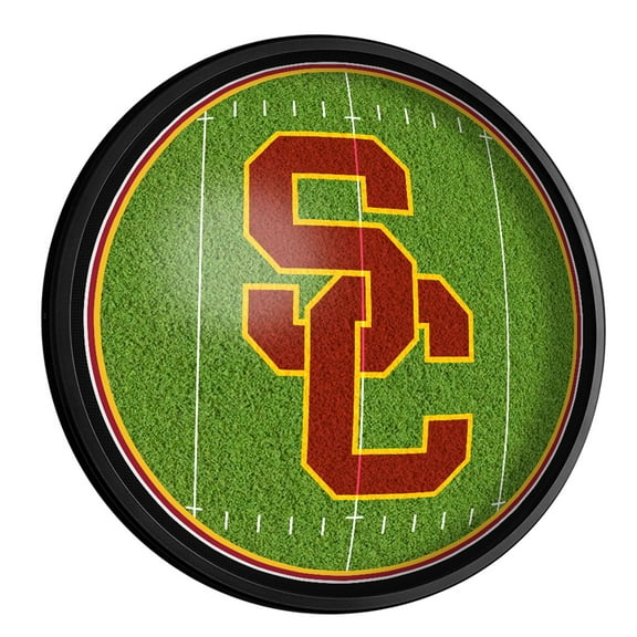 USC Trojans Football 18'' Round Slimline Illuminated Wall Sign