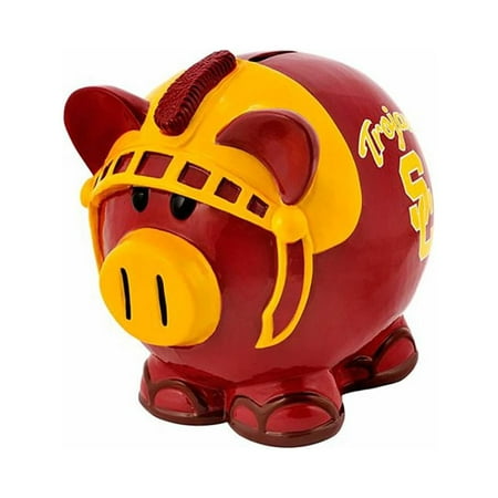 USC Trojans NCAA 8 Inch Resin Piggy Bank