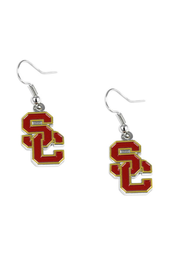 USC Trojans Southern California Dangle Logo Earring Set NCAA Charm Gift