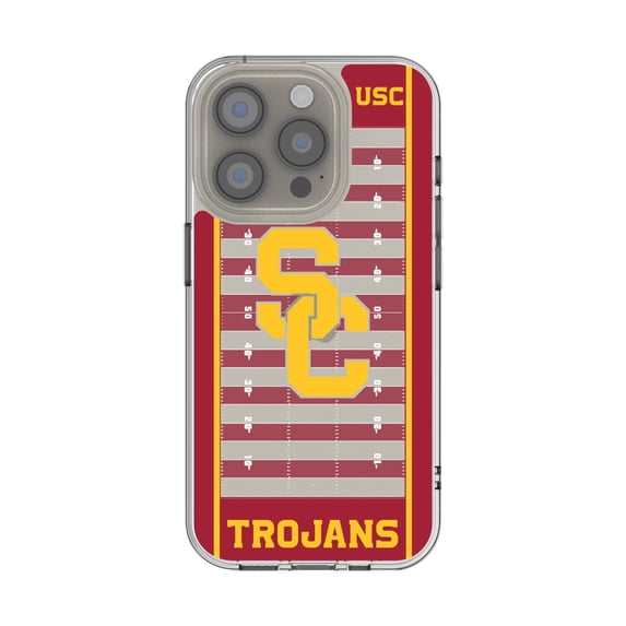 USC Trojans iPhone Clear Football Field Design Case