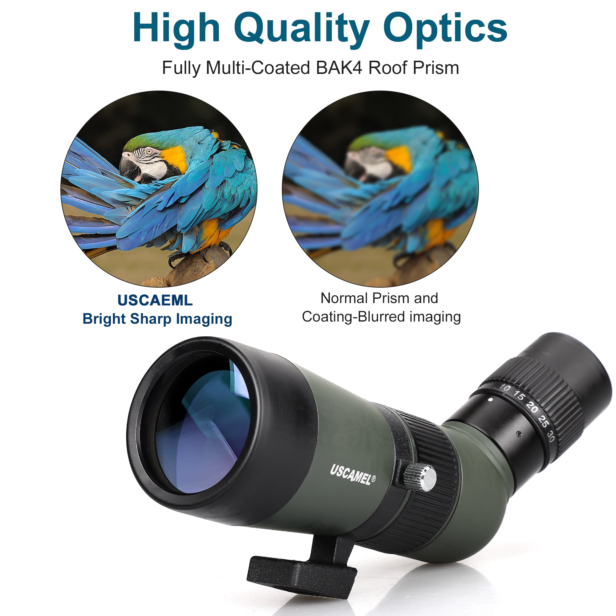 USCAMEL 1030x50 Spotting Scopes for Target Shooting with Tripod