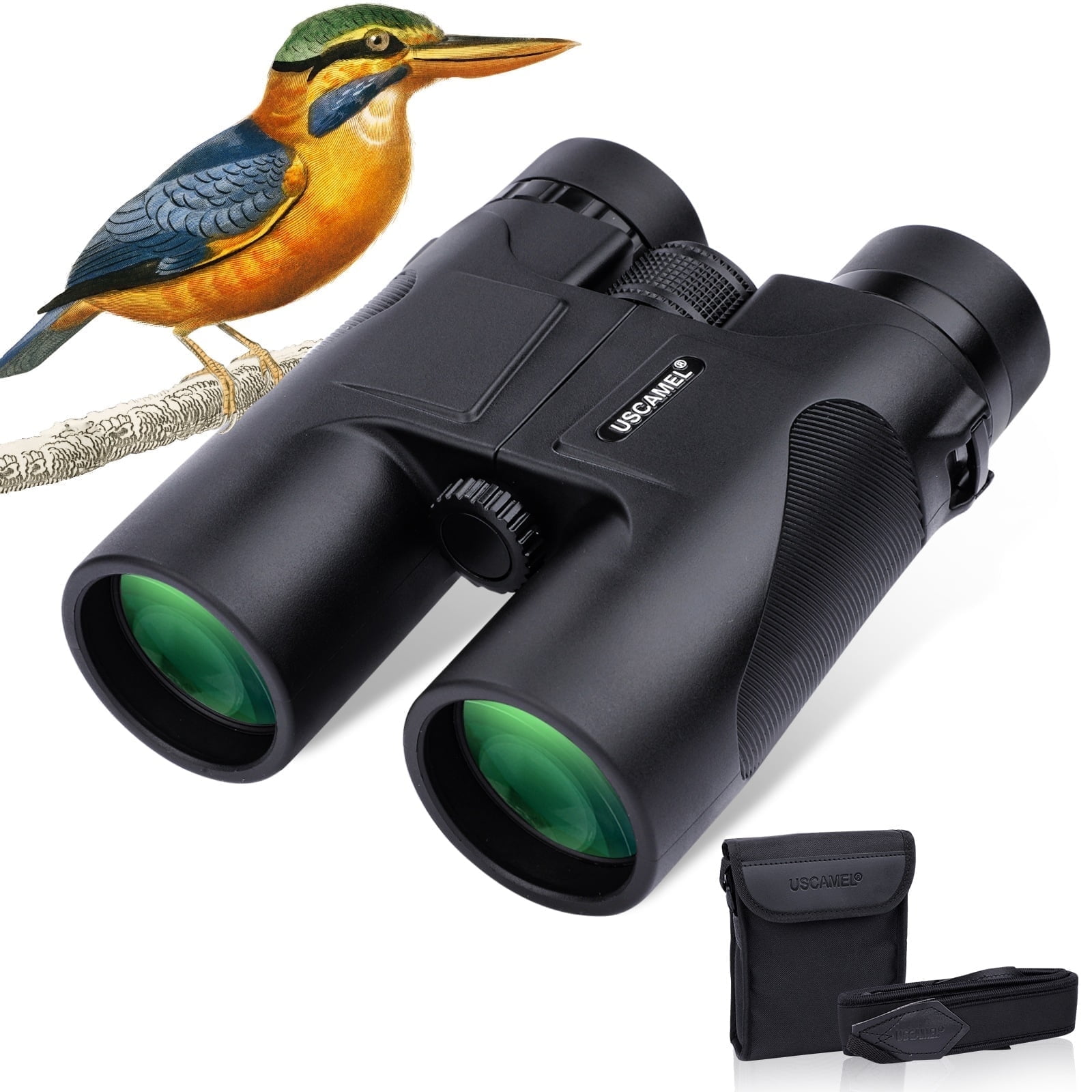USCAMEL 10X42 Binoculars for Adults Kids, Compact Binoculars BAK4