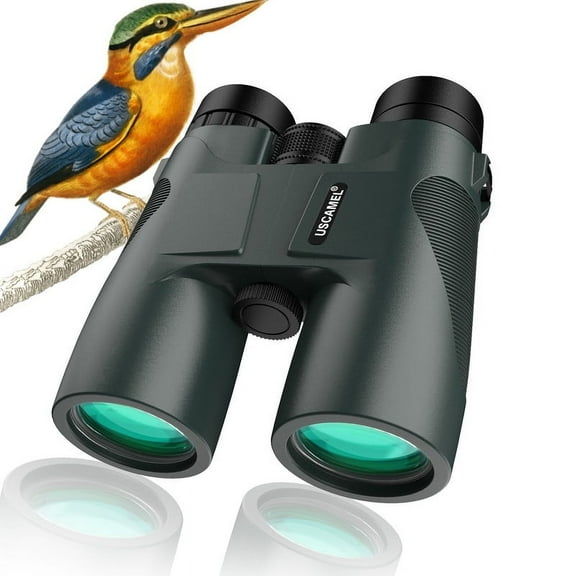 USCAMEL 10x42 Binoculars for Adults, BAK4 FMC Binoculars with Low Night Vision, Clear Image Compact Professional Binoculars Waterproof for Bird Watching, Travelling
