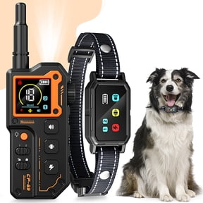 USCAMEL Dog Training Collar with Flashlight, 3300FT Shock Collar with Remote for Large Dogs, Upgraded Train Dog Collar 3 Modes Beep Vibration Shock