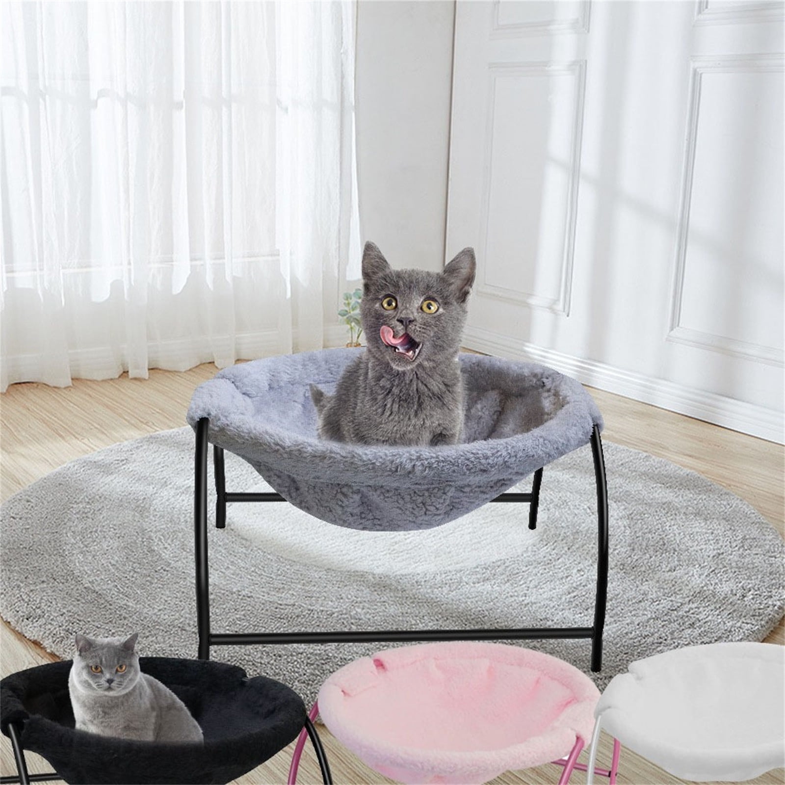 USCCE Cat Hammocks Bed, Removable Washable Elevated Pet Hanging Nest