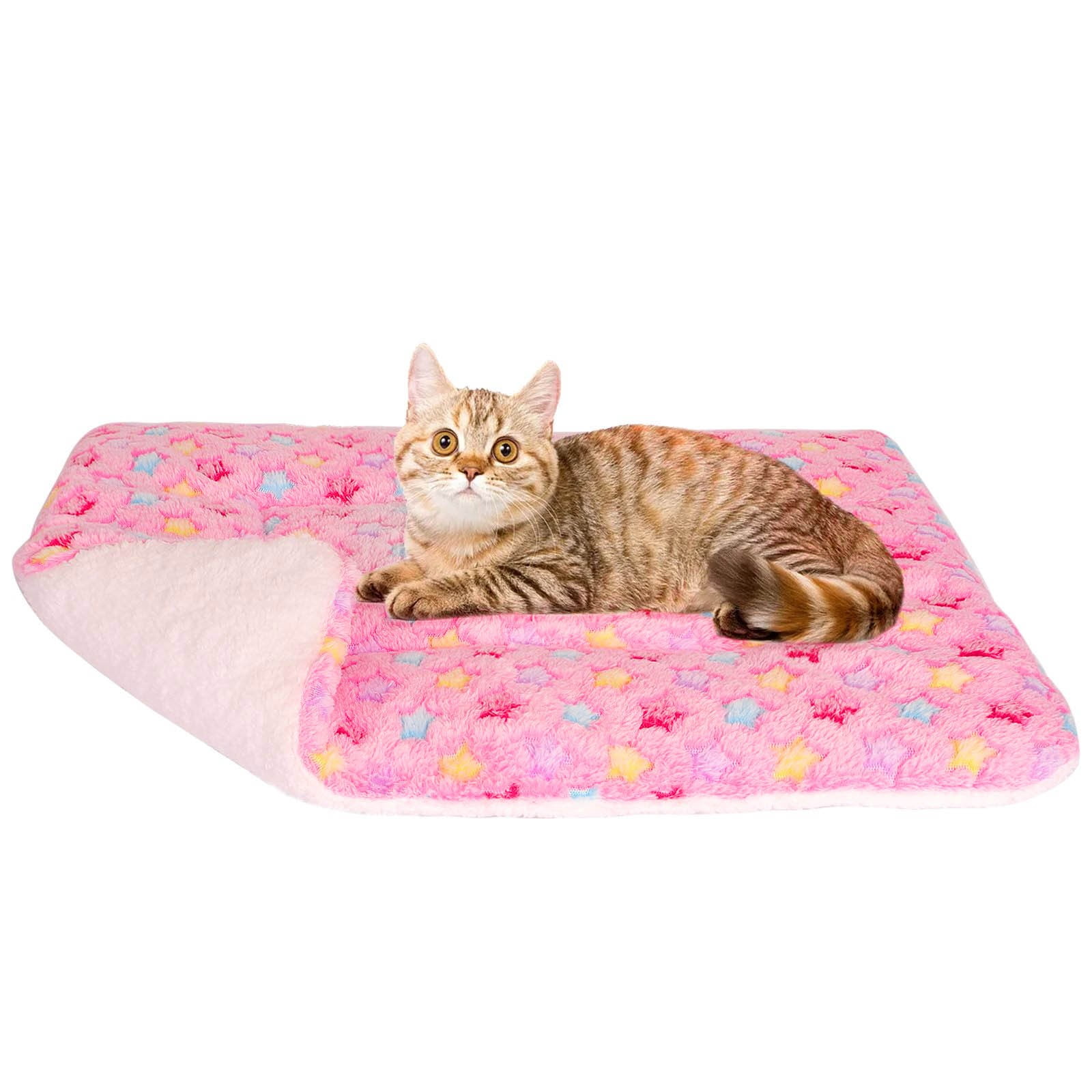USCCE Self Cooling Cat Mats for Indoor Cats Dogs, Cute Pattern Ice Silk