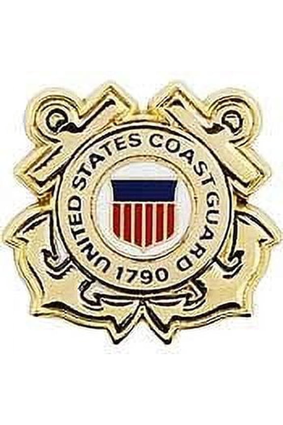 USCG, 1790 LOGO ANCHOR - Original Artwork, Expertly Designed , PIN - 0.875"