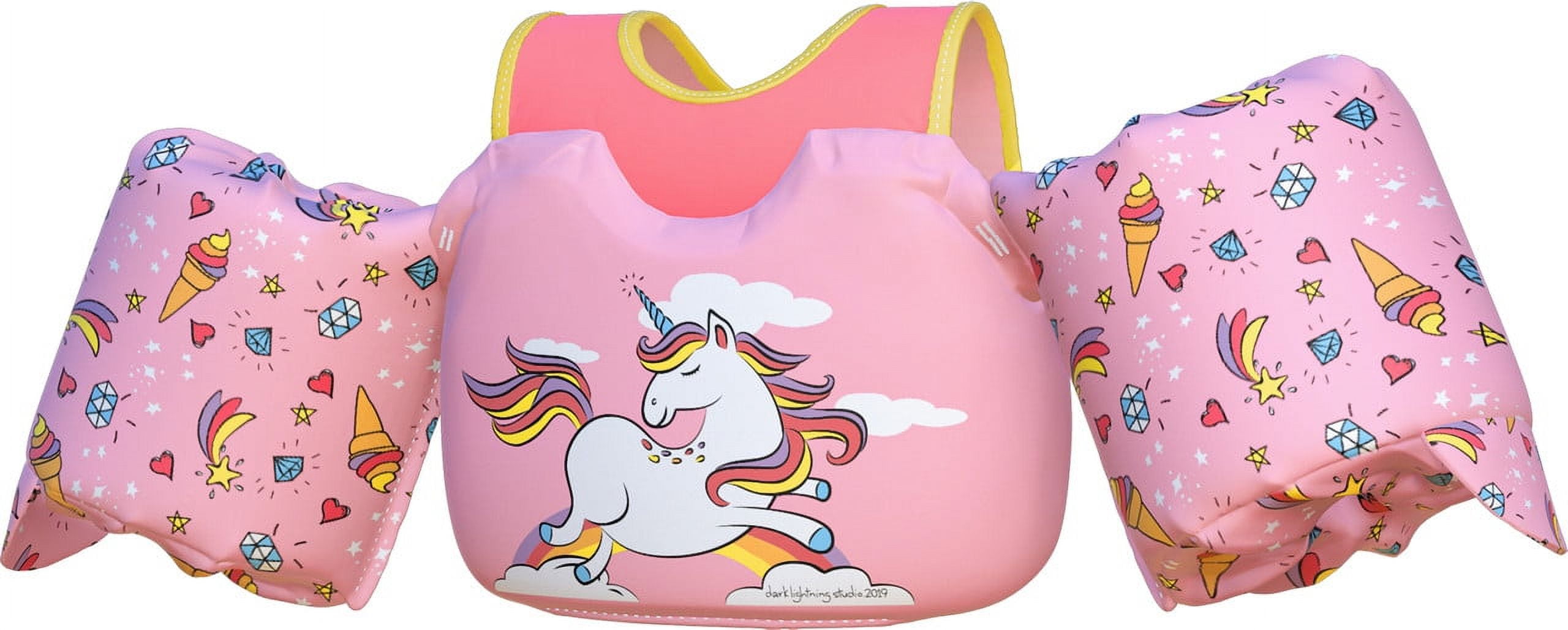 USCG Approved Toddler Floaties Life Vest, Swim Vest for Boys and Girls