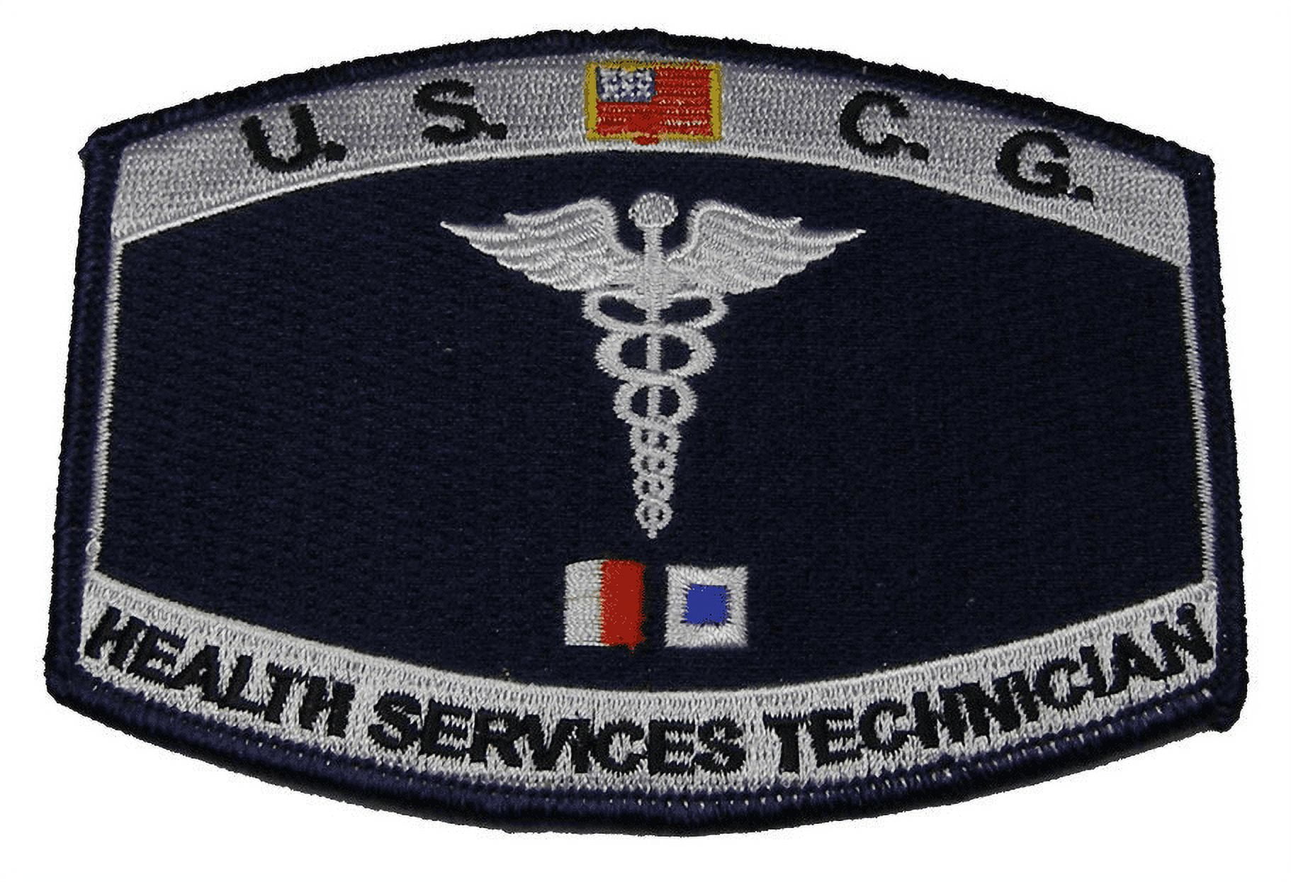 USCG COAST GUARD HEALTH SERVICES TECHNICIAN RATING MOS PATCH CADUCEUS