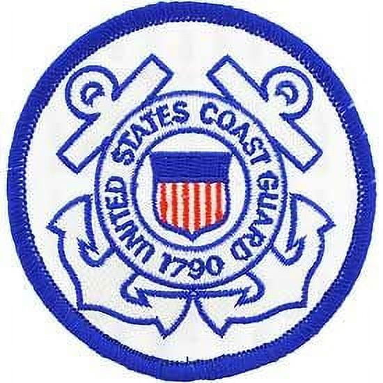USCG LOGO - Embroidered Patches, Iron On Patch - 3"
