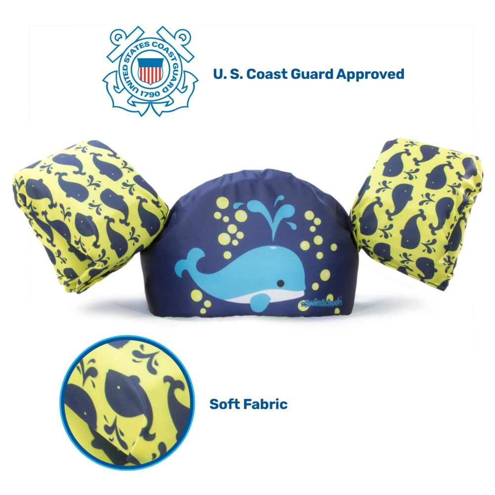 Aqua-Leisure Soft Fabric Kids Swimmer Vest, Blue