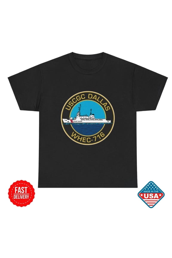 USCGC Dallas WHEC 716 (U.S. Coast Guard) Inspired Unisex T-Shirt Size S-5XL NEW
