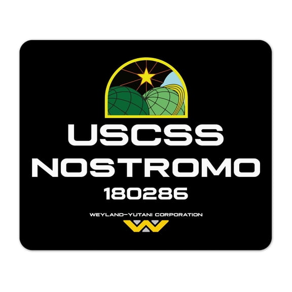 USCSS Nostromo Logo Blueprint 1/4" Thick Mouse Pad