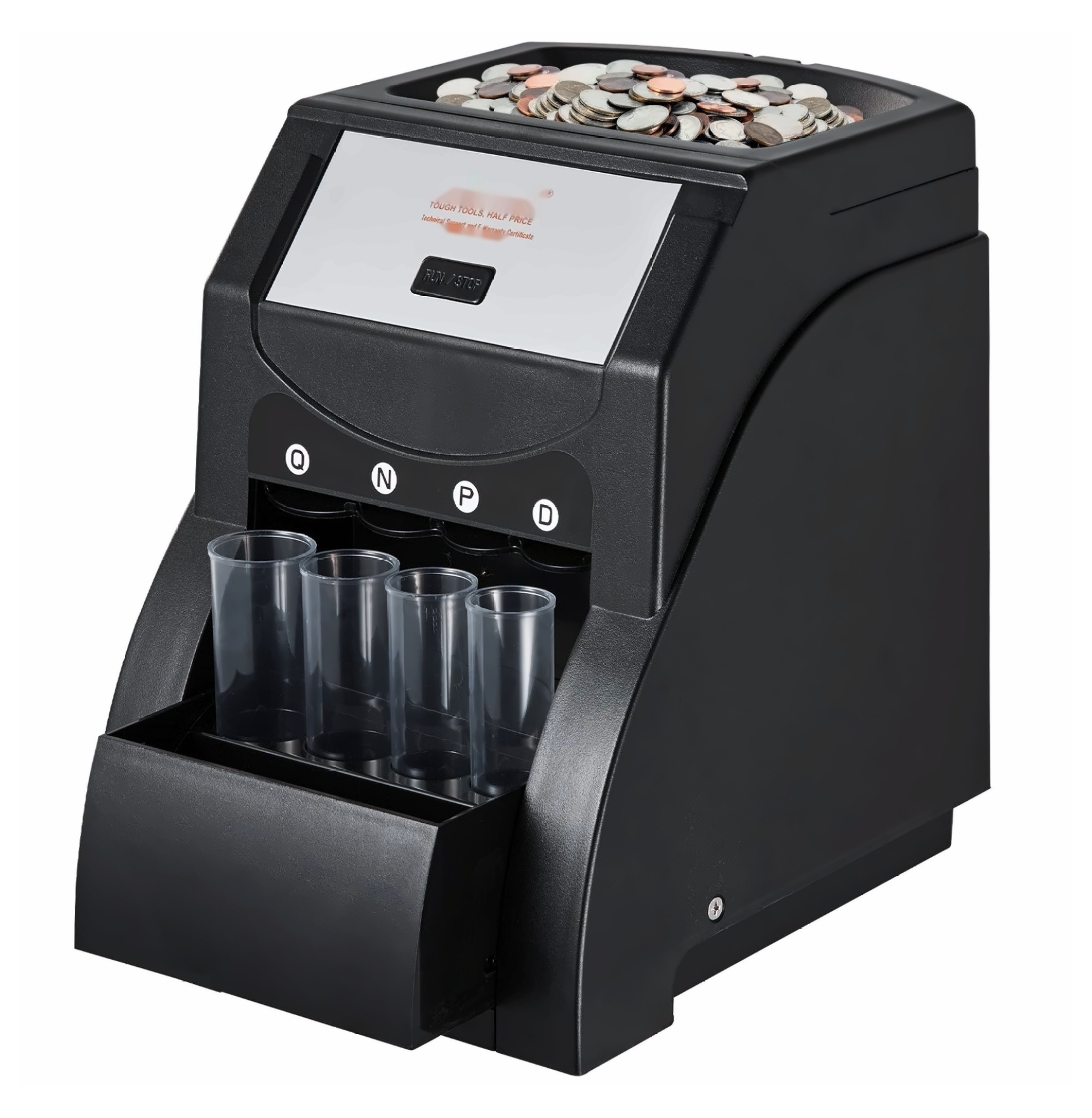 USD Coin Sorter Machine for Pennies, Nickels, Dimes, Quarters - Sorts ...
