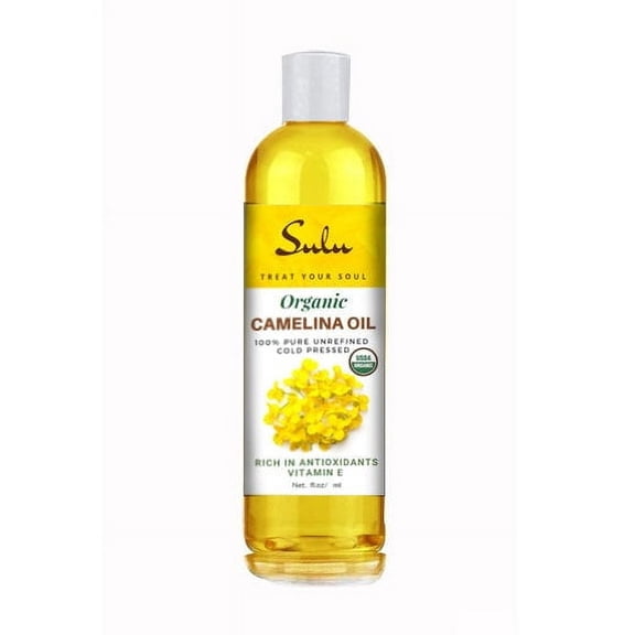 USDA Organic 100% Extra Virgin Unrefined Camelina Seed Oil Cold Pressed-Food Grade
