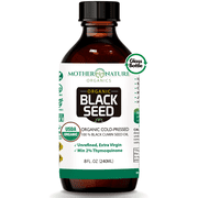 USDA Organic Black Seed Oil (8oz) - Premium Cold-Pressed, Non-GMO, Unrefined, Vegan Nigella Sativa Oil. Potent for Digestive Health, Immune Support, Brain Function, and Joint Mobility