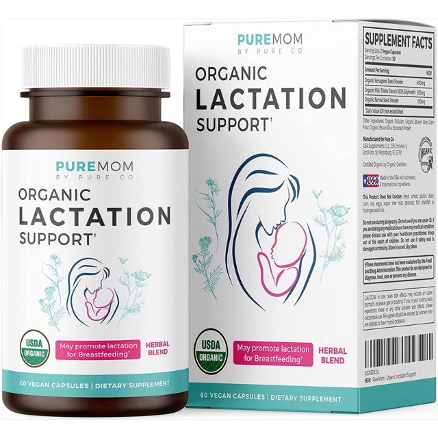 USDA Organic Lactation Supplement Increase Milk Supply with Herbal