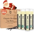 thumbnail image 1 of USDA Organic Lip Balm - USA Made with Natural Ingredients, Stocking Stuffers for Adults & Teens, Beeswax Vanilla Chapstick for Dry Lips, Beauty Gifts for Women, Birthday Gifts for Her & Him, 1 of 2