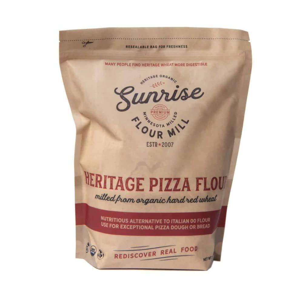 USDA Organic Pizza Flour 5 Lbs Milled From Hard Red Wheat Easier To Digest With Less