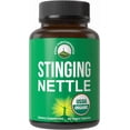 thumbnail image 1 of USDA Organic Stinging Nettle Vegan Capsules Made with Stinging Nettle Leaf Powder for Prostate, Hair Growth, Allergy. Better Than Root or Seed Extract. Plant Based Herb Supplement Tablets, 60 Pills, 1 of 7