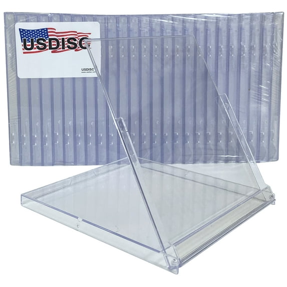 USDISC Calendar Display Case Standard 10.4mm, Clear, Pack Of 10