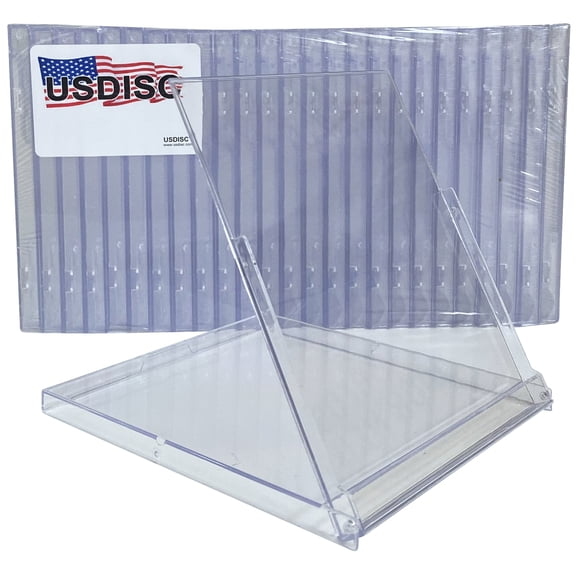 USDISC Calendar Display Case Standard 10.4mm, Clear, Pack Of 25