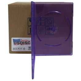 USDISC DVD Cases Slimline 7mm Premium, Single 1 Disc, Green